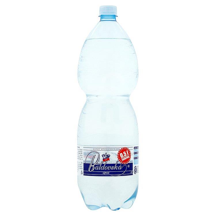 Prírodná minerálna voda sýtená 1,5+0,5l/ 2l Baldovská