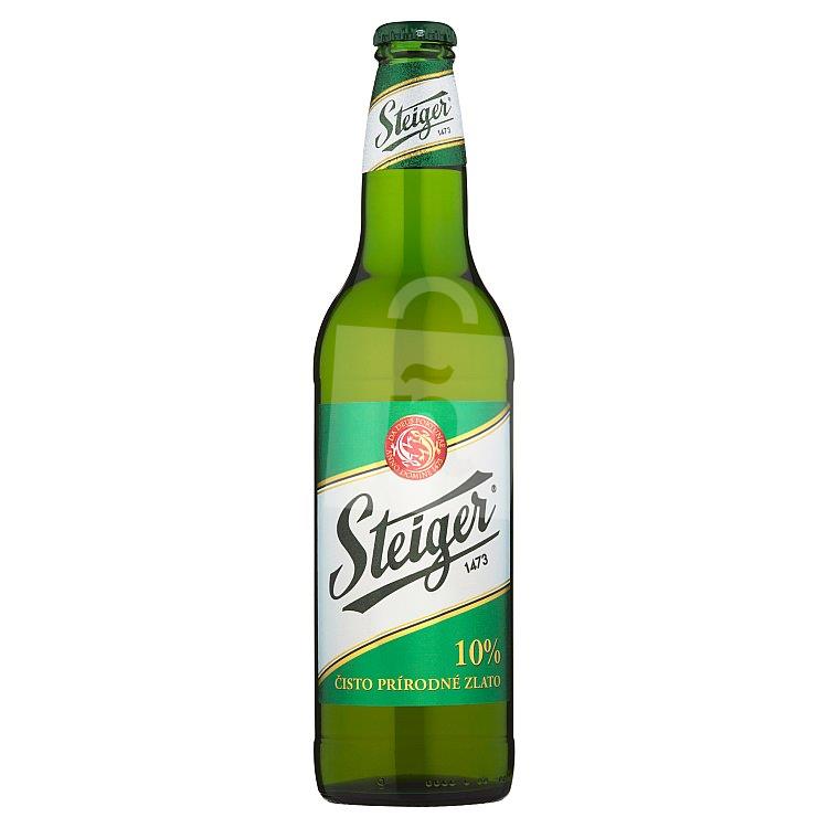 Pivo svetlé výčapné 10° 4% 500ml Steiger