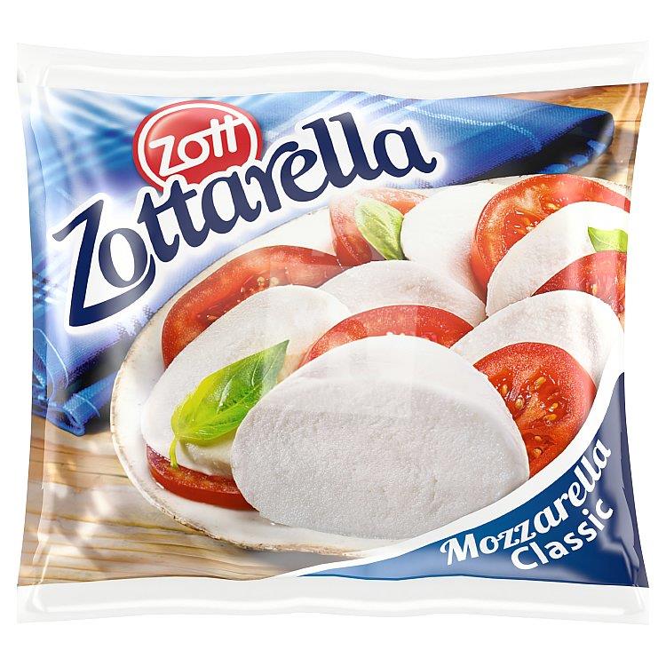 Syr Zottarella mozzarella classic mäkký nezrejúci plnotučný v slanom náleve 125g Zott