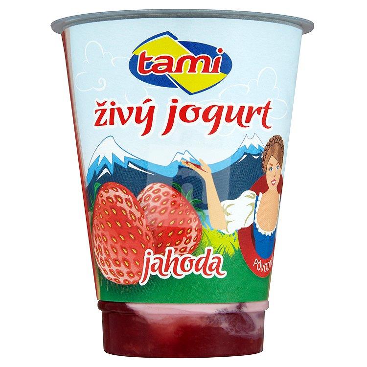 Jogurt Živý jahoda 180g Tami