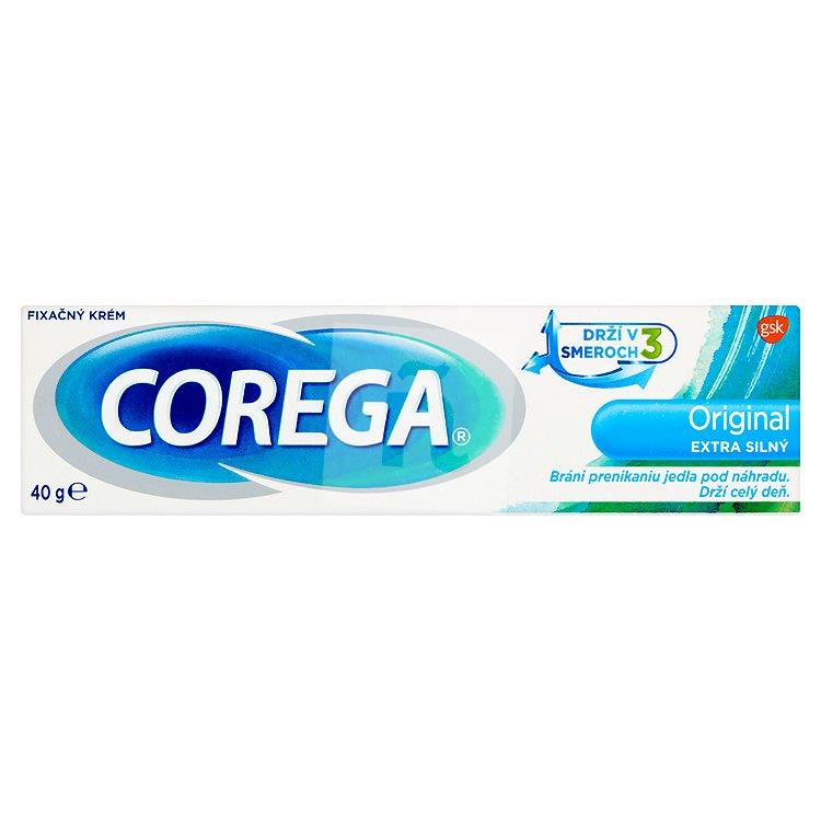 Fixačný krém na zubné náhrady original extra silný 40g Corega