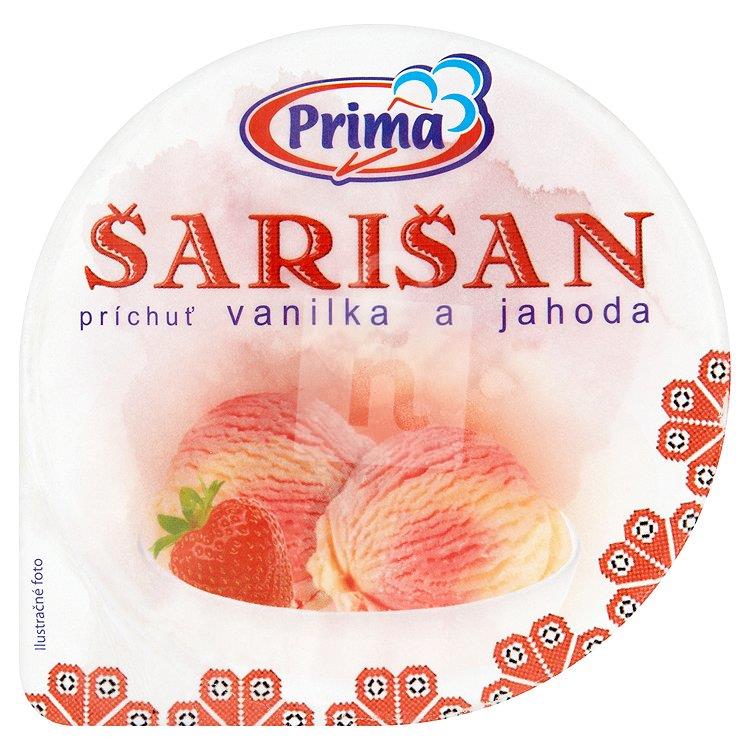 Zmrzlina Šarišan vanilka a jahoda 350ml Prima