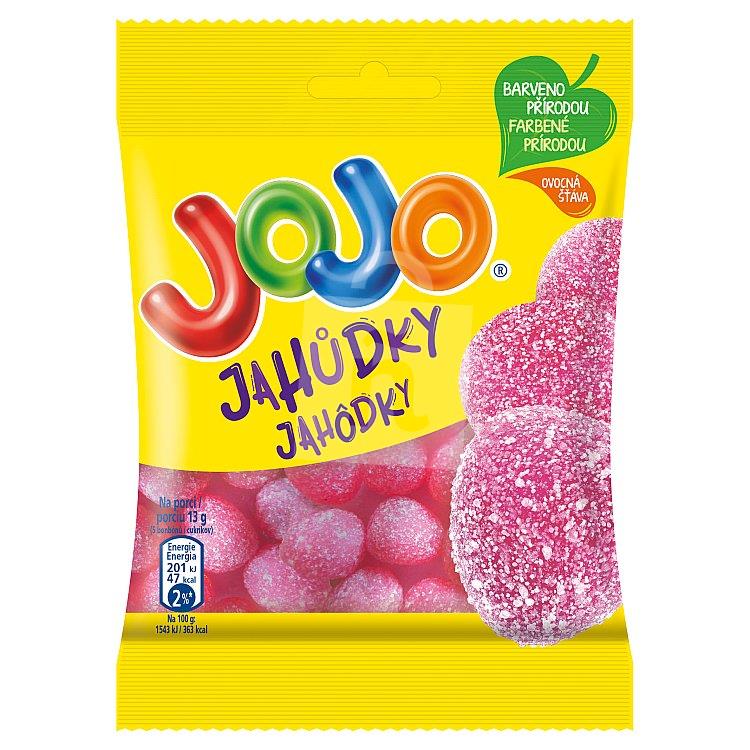 Cukríky želé s ovocnými príchuťami Jahôdky 80g Jojo