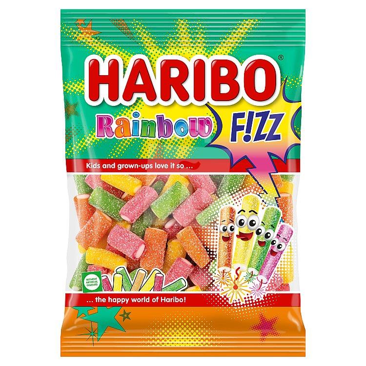 Cukríky želé s ovocnou príchuťou Rainbow fizz 85g Haribo