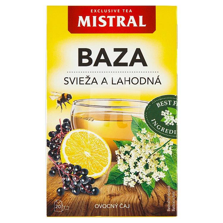 Čaj ovocný aromatizovaný baza citrón 20 x 2g / 40g Mistral Exclusive tea