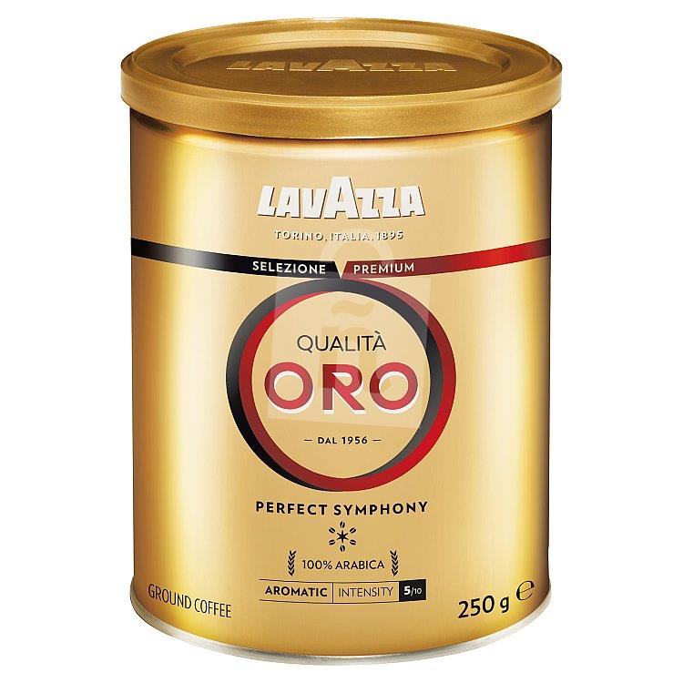 Káva pražená mletá Qualita Oro 250g dóza Lavazza