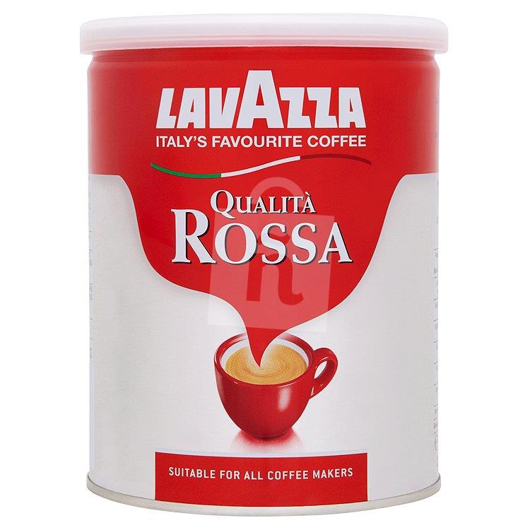 Káva pražená mletá Qualita Rossa 250g dóza Lavazza