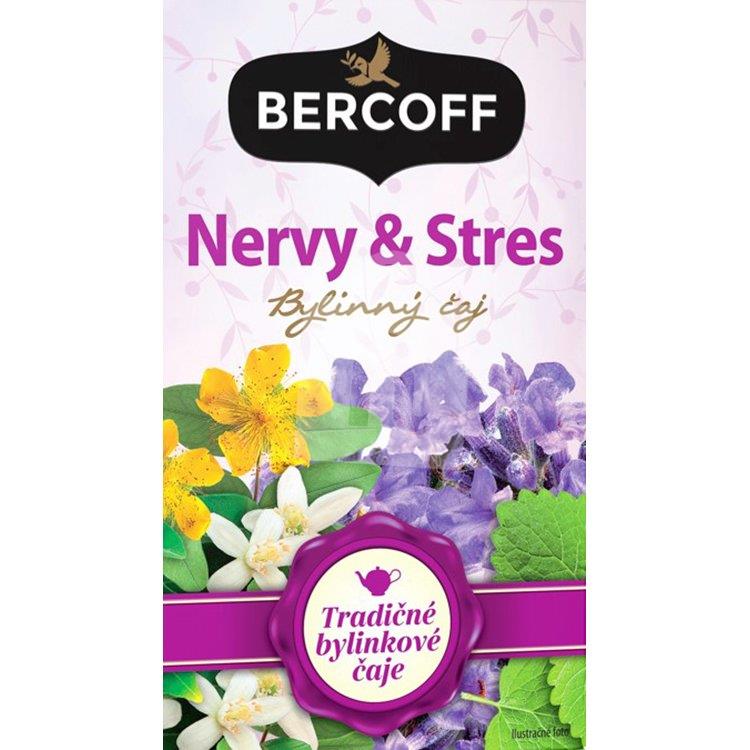 Čaj funkčný bylinný nervy & stres 20x1,5g/30g Bercoff