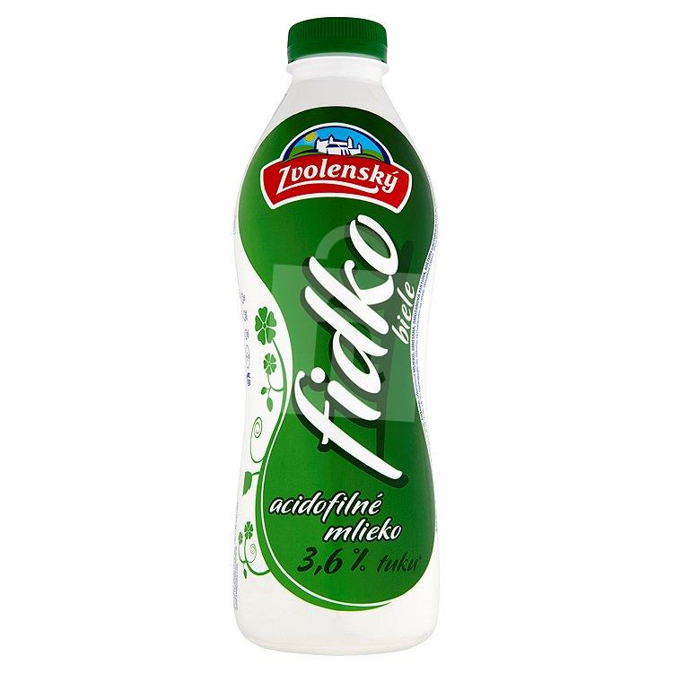 Fidko biele acidofilné mlieko 3,6 % tuku 950g Zvolenský