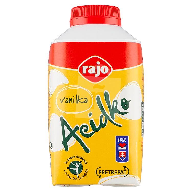 Zakysané mlieko Acidko 2,9% vanilka 450g Rajo