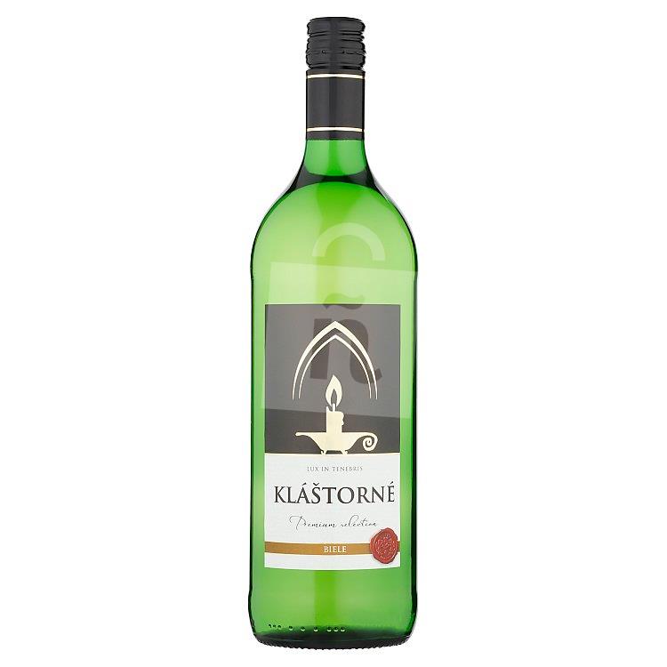 Premium selection Kláštorné víno biele polosladké 1l Vitis Pezinok