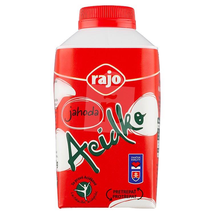 Zakysané mlieko Acidko 2,9% jahoda 450g Rajo