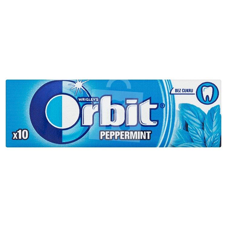 Žuvačky dražé bez cukru Orbit Peppermint 10ks / 14g Wrigley's
