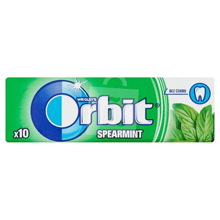 Žuvačky dražé bez cukru Orbit Spearmint 10ks / 14g Wrigley's
