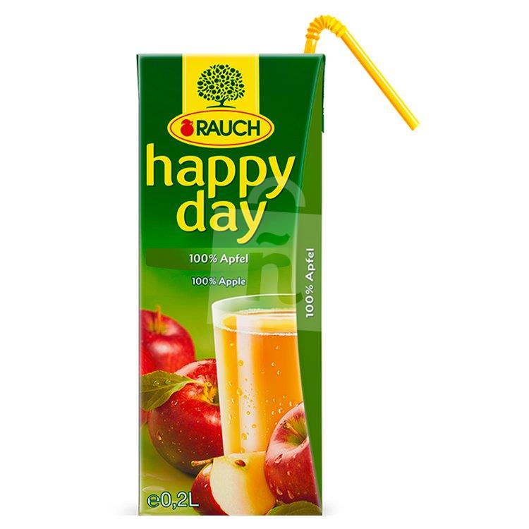 Džús Happy Day 100% jablko 200ml Rauch