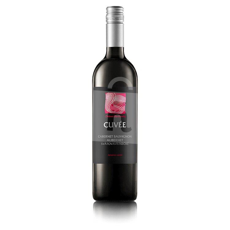 Cuvée akostné značkové víno červené suché 0,75l Chateau Topoľčianky