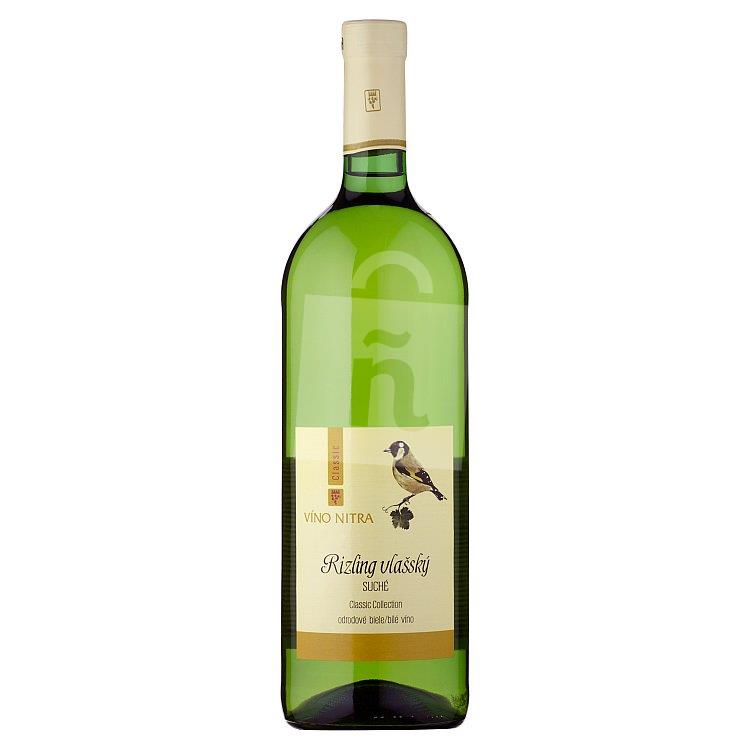 Classic Rizling vlašský odrodové víno biele suché 1l Víno Nitra
