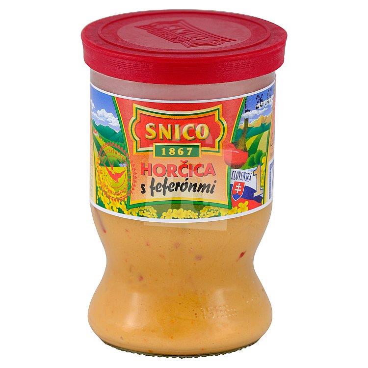 Horčica s feferónmi 180 g Snico