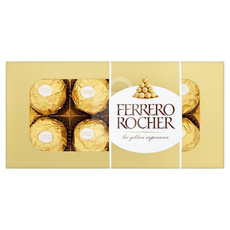 Dezert oblátky poliate mliečnou čokoládou s drvenými lieskovcami 100g Ferrero Rocher