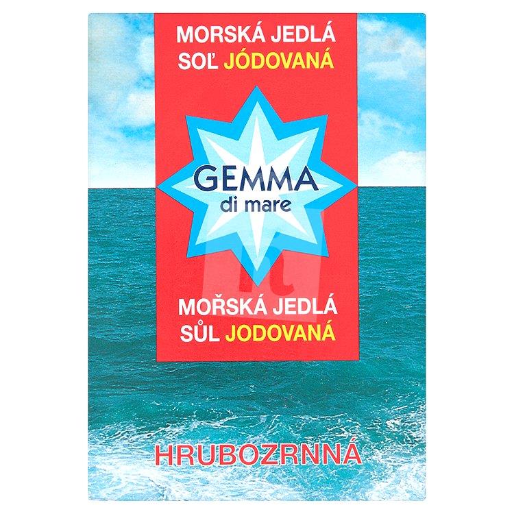 Soľ jedlá morská jódovaná hrubozrnná 1kg Gemma Di Mare
