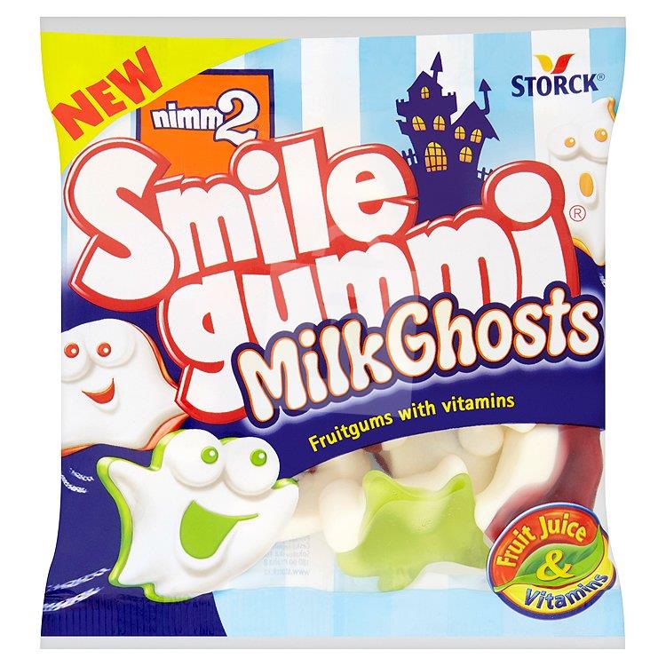 Cukríky želé Nimm2 Smilegummi Milk ghost 90g Storck