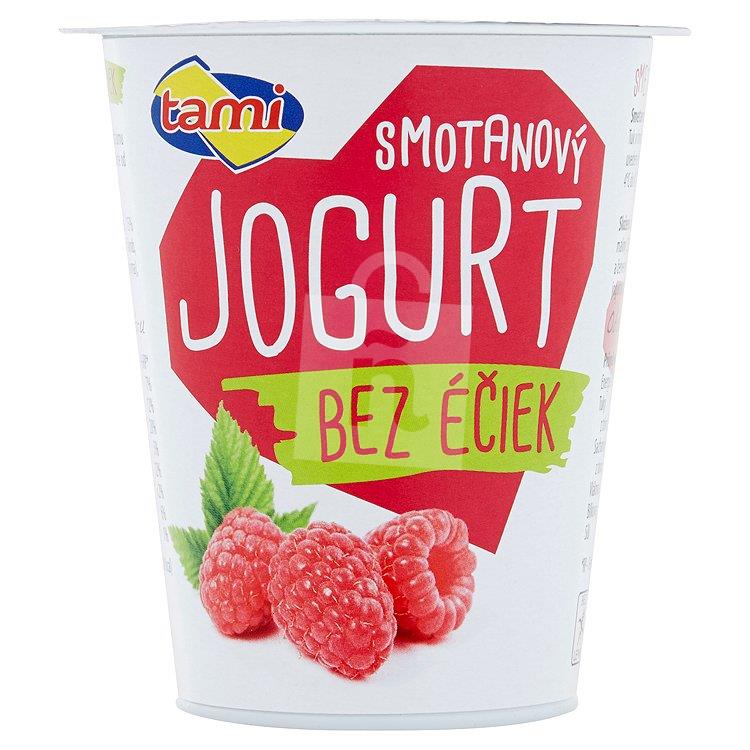 Jogurt smotanový bez éčiek malinový 135g Tami