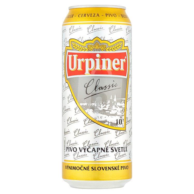Pivo Classic svetlé výčapné 10° 4,0% 500ml plech Urpiner