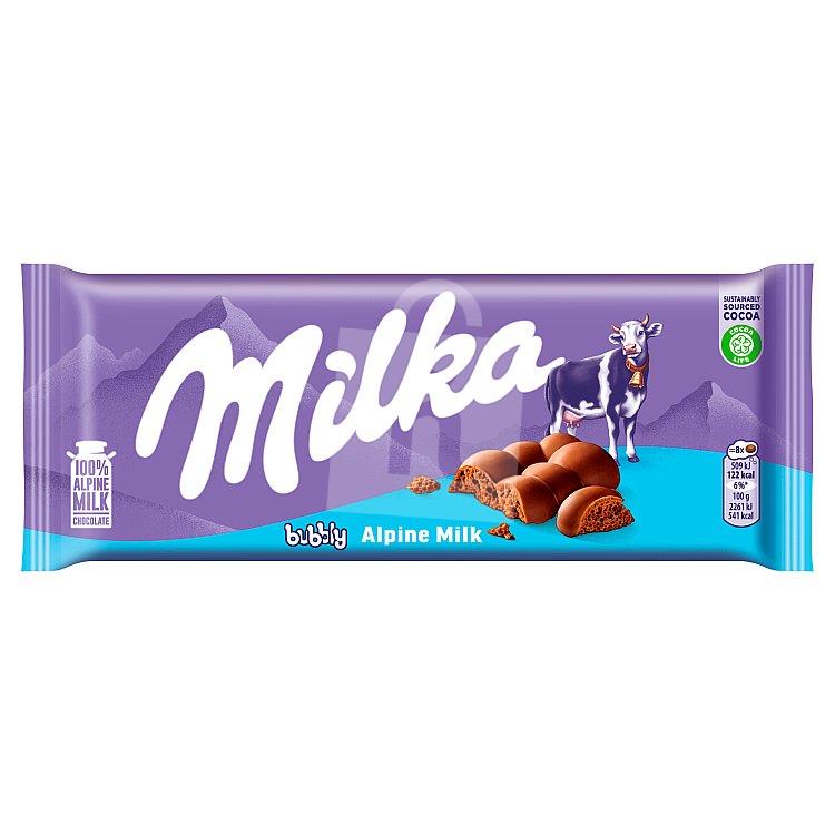 Čokoláda mliečna Bubbly 90g Milka