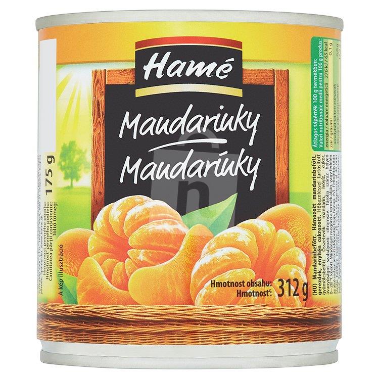 Kompót mandarínkový 175g / 312g Hamé