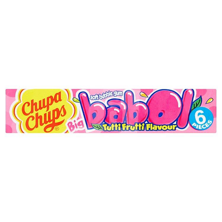 Žuvačka Big babol s ovocnou príchuťou tutti frutti 6 ks 27,6g Chupa Chups