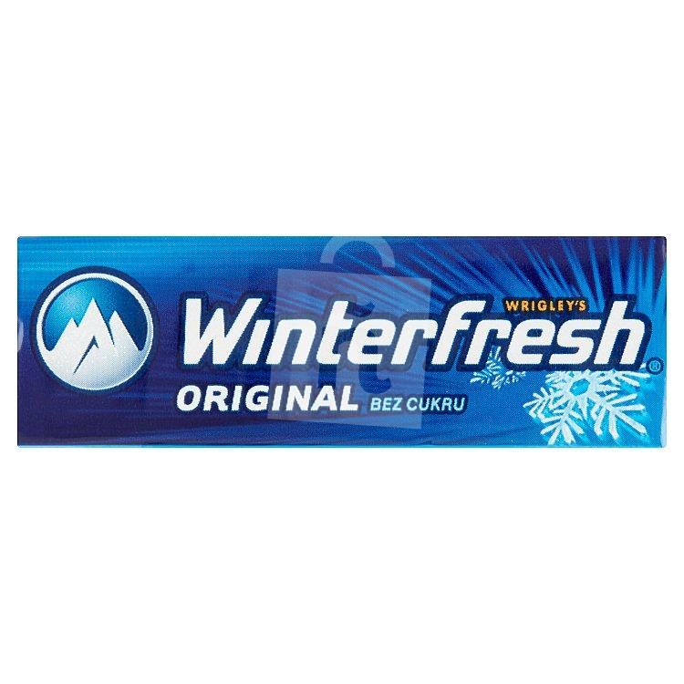 Žuvačky Winterfresh Original dražé bez cukru s mätovou a mentolovou príchuťou 14g Wrigley's