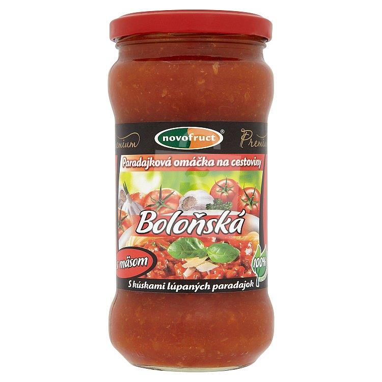 Omáčka na cestoviny paradajková Premium boloňská s mäsom 350g Novofruct