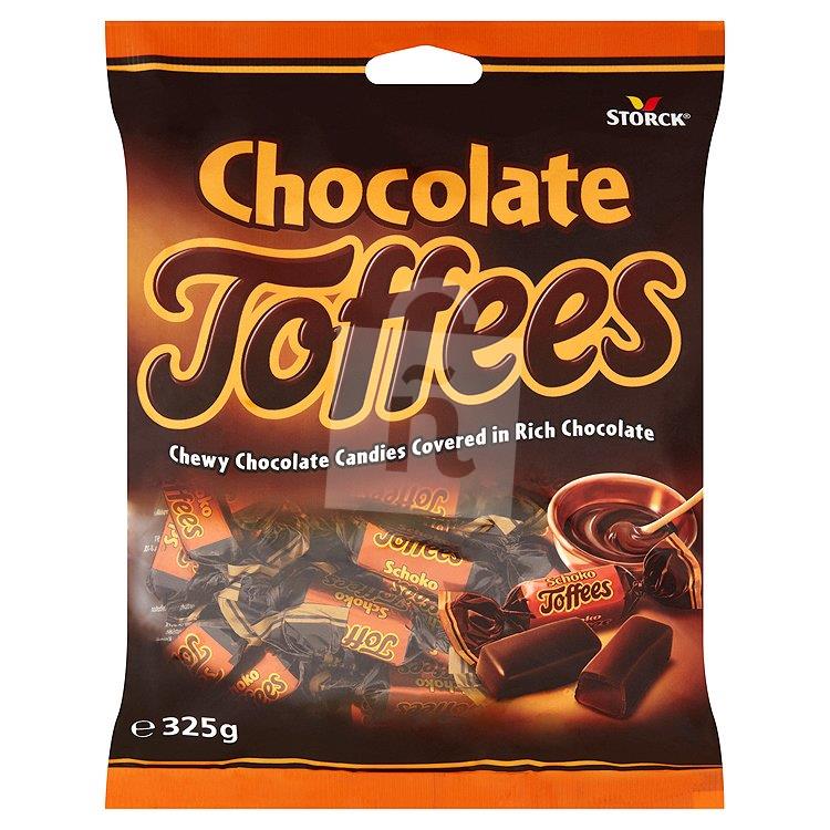 Cukríky čokoládové karamelky celomáčané v čokoláde Chocolate toffees 325g Storck