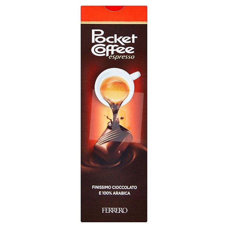 Dezert Pocket Coffee espresso pralinky s tekutou kávou vo vnútri 62,5g Ferrero
