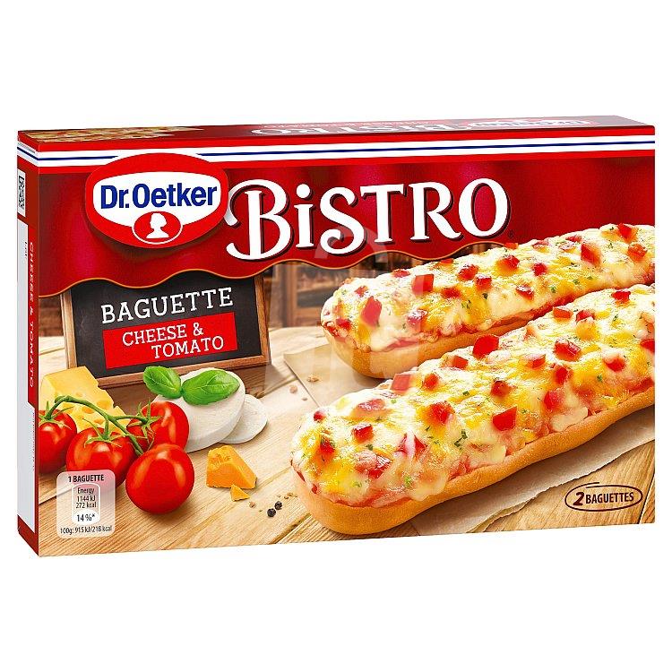 Baguette Bistro cheese & tomato 2x125g /250g Dr. Oetker