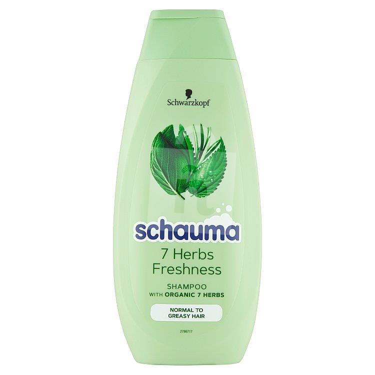 Šampón 7 herbs normálne až rýchlo sa mastiace vlasy 400ml Schwarzkopf schauma