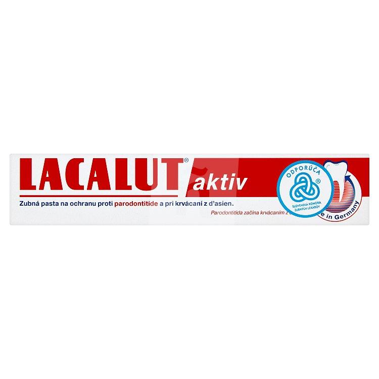 Zubná pasta Aktiv proti proti krvácaniu ďasien a paradontitíde 75ml Lacalut