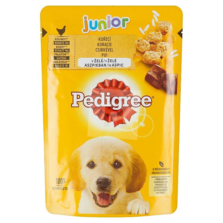 Kapsička kompletné krmivo pre psov Vital protection Junior v želé s kuracím mäsom a ryžou 100g Pedigree