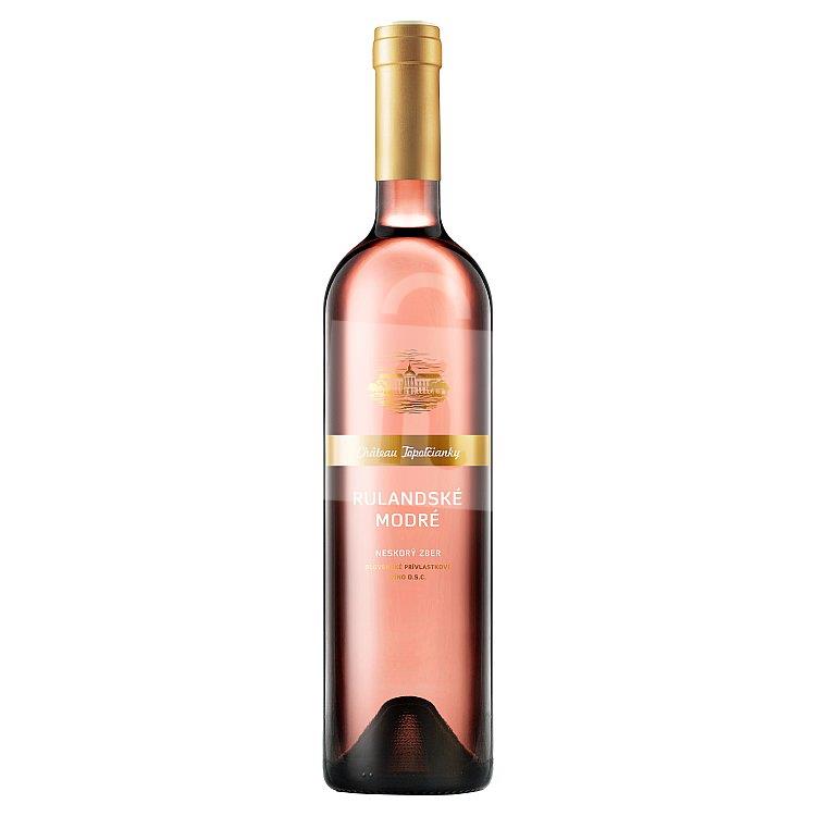 Fresh Collection Rulandské modré neskorý zber víno ružové polosladké 0,75l Chateau Topoľčianky