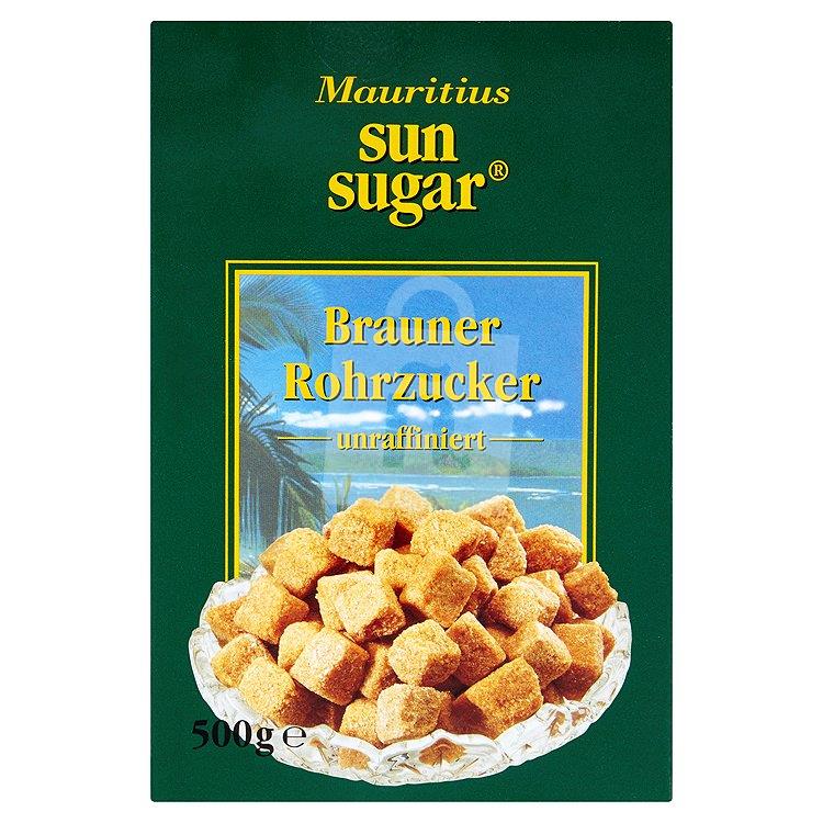 Sun Sugar Hnedý trstinový kockový cukor nerafinovaný 500 g Mauritius