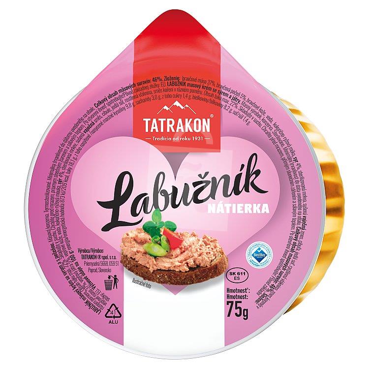 Krém mäsový Labužník so syrom a pečeňou 75g Tatrakon