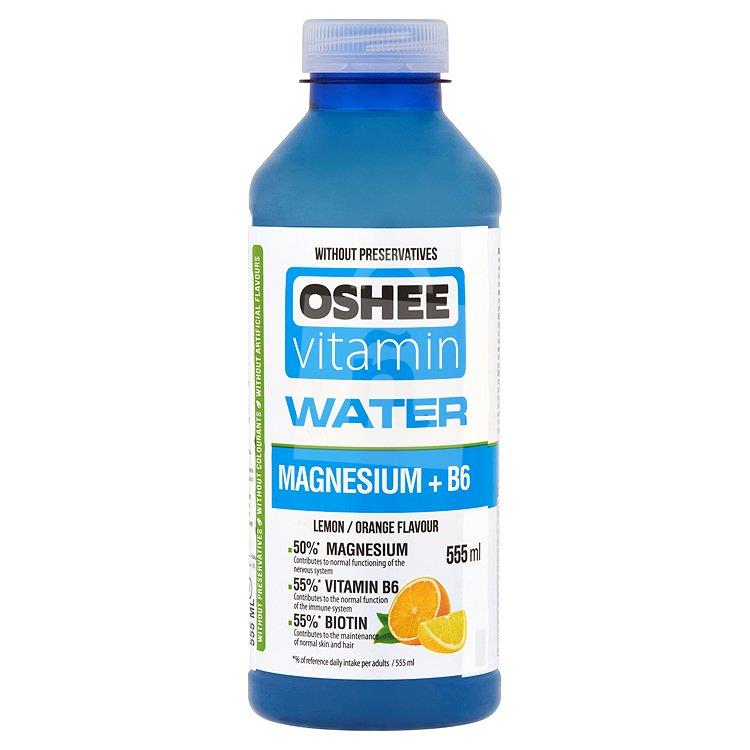 Nealkoholický nesýtený nápoj Vitamin Water magnesium + B6 citrón, pomaranč 555ml Oshee