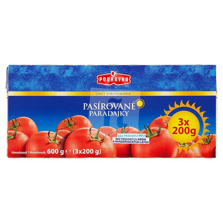 Pasírované paradajky 3x200g / 600g Podravka