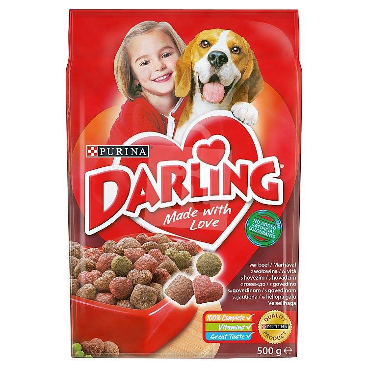 Granule pre psy kompletné krmivo Darling pre psy s mäsom a pridanou vybranou zeleninou 500g Purina