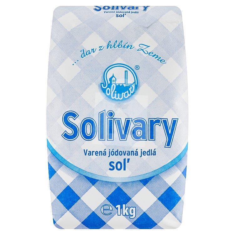 Varená jódovaná jedlá soľ 1 kg Solivary