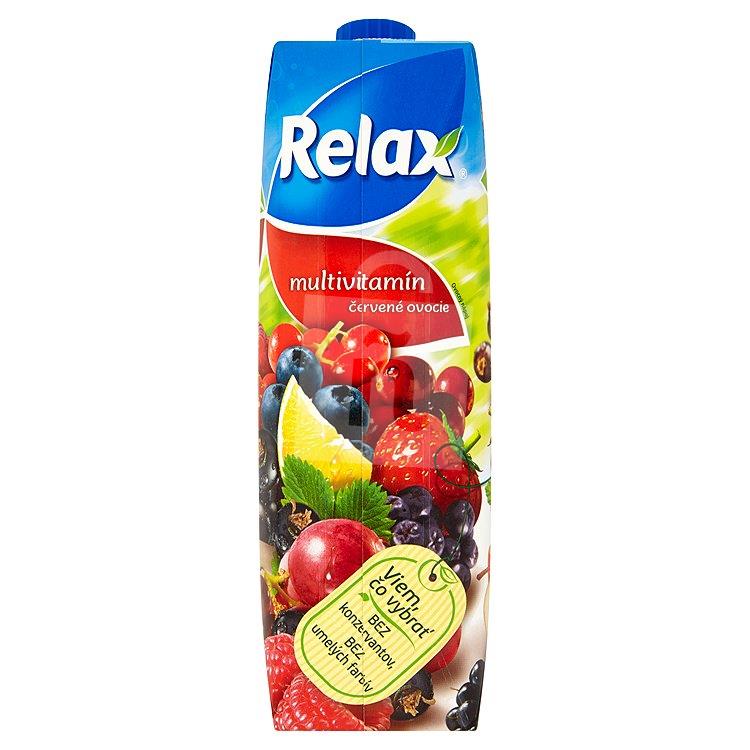 Nektár multivitamín červené ovocie 25% 1l Relax