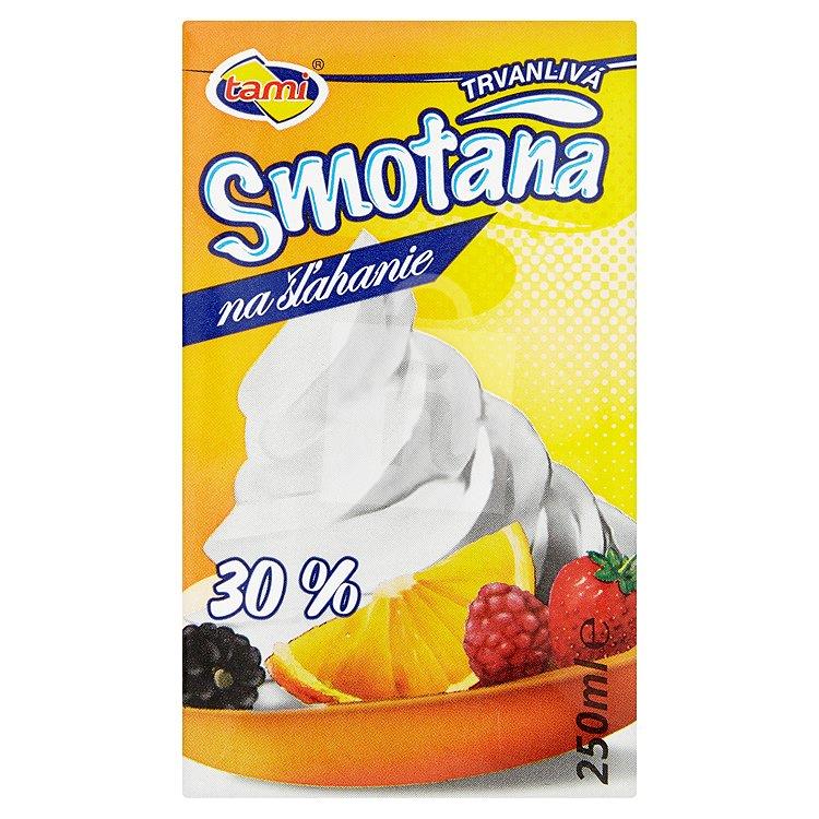 Smotana na šľahanie trvanlivá 30 % 250ml Tami