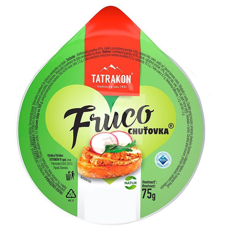 Nátierka paprikovo-paradajková Fruco chuťovka 75g Tatrakon