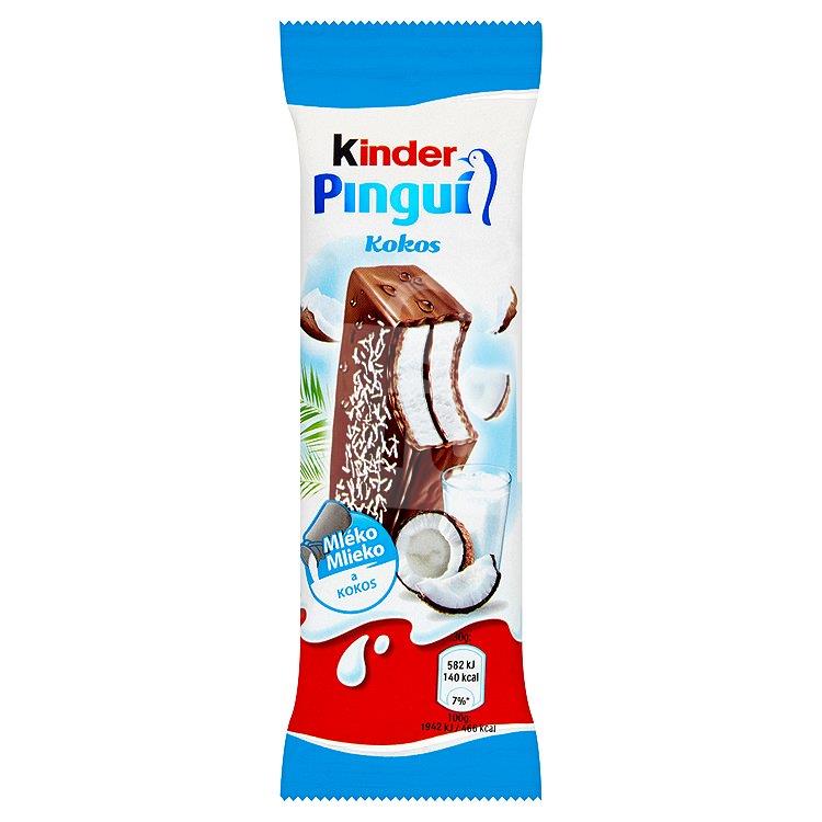 Mliečny rez Pingui kokos s mliečnou náplňou poliate čokoládou 30g Kinder