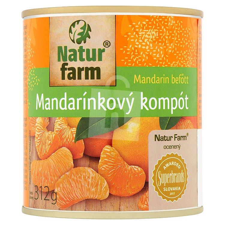 Kompót mandarínkový v sladkom náleve PP 175g/312g Natur Farm
